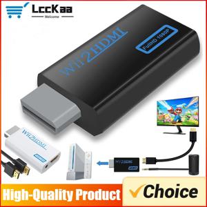 Wii-HDMI 호환 변환기 1080P 풀 HD 어댑터 커넥터 PC HDTV 모니터용 3.5mm 비디오 오디오 Wii2HDMI 호환