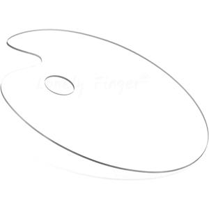 투명 아크릴 페인트 팔레트, 플라스틱 타원형 팔레트 수채화 구 아슈 페인트 혼합 팔레트 DIY Art Craft Painting 용 간편한 청소