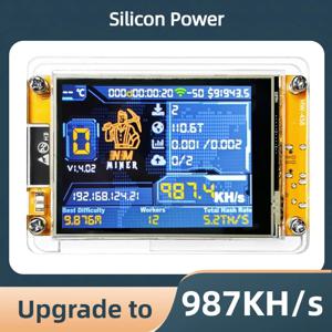 컴퓨터 괴짜를 위한 Bitcoin Lucky Miner 솔로 복권 NMMiner 해시레이트 987KH/s 2.8인치 스마트 디스플레이 암호화 ESP32-2432S028R DROOM