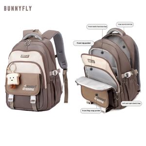 BUNNYFLY 소녀 배낭 Kawaii Bookbag 십대 다중 포켓 학교 가방 초등학교 중학교 연령 6-14