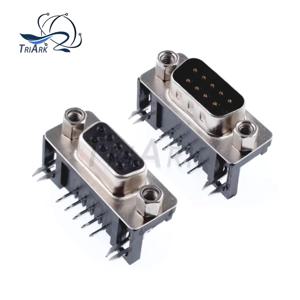 5/10pcs DR9 구멍/핀 여성/남성 직각 용접 D-Sub 9 핀 커넥터 RS232 커넥터 90도 구부러진 바늘 DB9 DR9