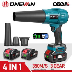 ONEVAN Brushless 3500W 전기 터보 송풍기 350M/S 공기 송풍기 Makita 18V 배터리 핀 용 잎 송풍기 먼지 부는 도구