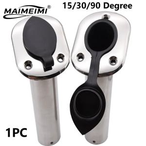 1개 고광택 마린 보트 낚싯대 홀더 15 30 90도 스테인리스 스틸 플러시 마운트 로드 포드 카약 보트 카누 요트용