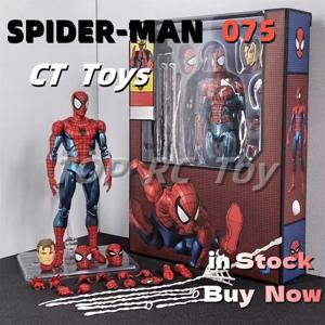 핫 CT 토이즈 스파이더맨 마펙스 075 피규어 어메이징 스파이더맨 코믹 버전 마펙스 185 액션 피규어 피규린 모델 장난감 어린이 선물