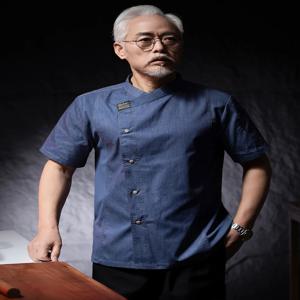 음식 서비스 베이커 작업복 레스토랑 주방 작업 셔츠 남성과 여성 여름 요리사 자켓 케이터링 요리 요리사 복장