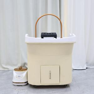 신성 히팅 헤드 SPA 물 순환 샴푸대 이발소 미용실 세척기 (연기 기계 및 커버 포함)