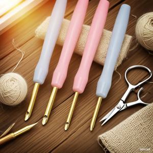 펀치 바늘 자수 양모 펠트 공예 문지르기 도구 펜 DIY 매직 카펫 후크 바느질 뜨개질 바느질 도구 1pcs