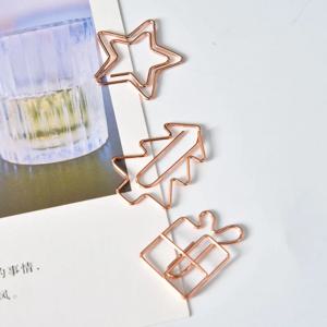 20pcs 레트로 금속 클립 미니 크리스마스 트리 종이 클립 책갈피 책 바인딩 노트북 장식 편지지 학교 바인딩 용품