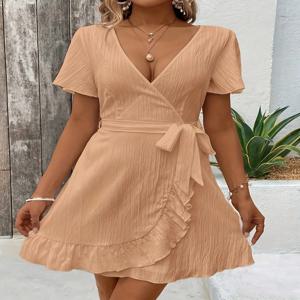 여성용 오버사이즈 우븐 드레스 캐주얼 보헤미안 맥시 여름 A라인 롱 드레스 포켓 포함 풀 렝스 의류