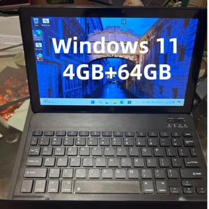 윈도우 11 태블릿 PC 10.1인치 64비트 인텔 아톰 N3350 4GB DDR 램 64GB ROM 1920x1200 IPS 디스플레이 듀얼 카메라 타입-C USB 3.0