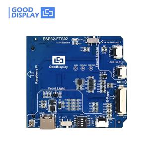 라즈베리 파이 및 ESP32 E-Ink HAT, ESP32-FTS02용 터치 프론트 라이트 SD 카드가 포함된 SPI 전자 종이 어댑터 보드