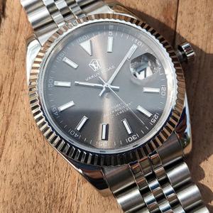 자동 쿼츠 시계 미요타 2315 무브먼트 클래식 데이트저스트 스틸 밴드 방수 사파이어 발광 남성용 시계