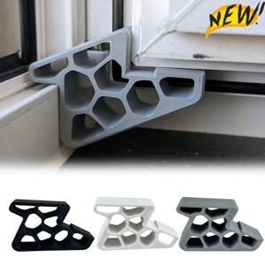 트랙 잠금 장치가 있는 다목적 헤비 듀티 창문 및 발코니 도어 스토퍼, 미끄럼 방지 도어 웨지, 창 제한 장치, 충돌 방지 보호 장치