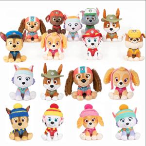 고품질 2024 발 순찰 체이스 에베레스트 고양이 치킨 카와이 플러시 장난감 애니메이션 인형 인형 어린이 생일 선물 어린이 선물