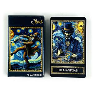 새로운 타로 카드 78장 덱 영어 버전 점술 게임 가족 파티 카드 게임 새해 선물