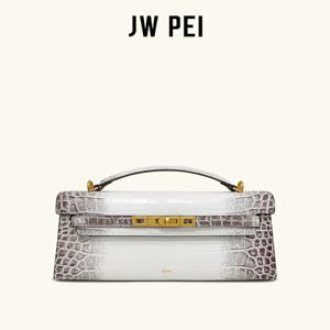 JW PEI 뉴 크로커다일 토트 - 여성용 천연 가죽 크로스바디 백, 우아한 탑 핸들 백