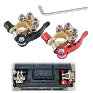 1 쌍/2 개 12V 24V 자동차 배터리 터미널 빠른 연결 해제 자동차 배선 하네스 커넥터 와이어 케이블 컷오프 커넥터 자동차 액세서리