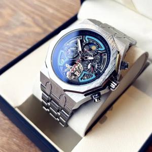 남성용 완전 자동 방수 기계식 시계 남성 패션 비즈니스 시계