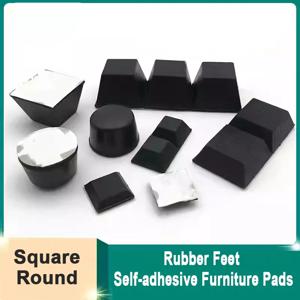 3-100개 셀프 접착식 스틱 범퍼 패드 사각형/원형 높은 고무 받침대 전자제품 유리 스피커 노트북 가전제품 가구용