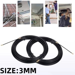 3mm 5M-40M 나일론 케이블 풀러 전기공 테이프 덕트 배선 벽 와이어 스레더 피쉬 가이드 전기공 푸싱 테이프