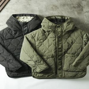 레트로 일본식 야외 방수 대형 포켓 작업복 따뜻한 면 재킷 후드 캐주얼 패션 도시 풍경