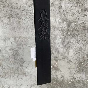 남녀공용 나모 아미타불 양모 자수 넥타이, 독특한 불교 스타일, 예술적이고 어두운 스타일.