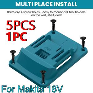 마키타 18V용 벽걸이 전동 공구 홀더, 벽면 전원 장착형 배터리 브래킷 고정 최신 드릴 홀더 슬롯 스탠드