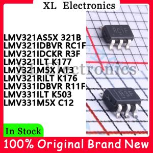 10개/세트 LMV321AS5X 321B LMV321IDBVR RC1F LMV321IDCKR R3F LMV321ILT K177 LMV321M5X A13 LMV321RILT K176 LMV331IDBVR 새 오리지널