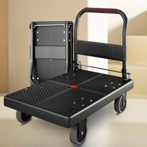 휴대용 쇼핑 카트, 고강도 스테인리스 스틸 야채 구매용 카트, 저소음 캐스터, 접이식 보관 유틸리티 카트