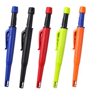 5개/세트 솔리드 목수용 연필 세트 2.8mm 딥 홀 기계식 연필 마커 내장 샤프너 포함 목공 건축가용