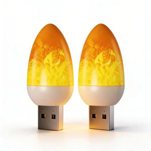 LED 불꽃 촛불 조명 USB 다이나믹 불꽃 플래시 분위기 조명 휴대용 책 램프 캠핑 조명 침실 장식