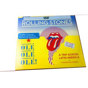 롤링 스톤즈 올레 올레 올레 DVD는 클래식 록 블루스 록 스타일로, 밴드의 상징적인 라이브 긴장감과 레트로 록을 보여줍니다.