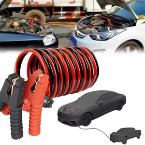 앨리게이터 클립 점퍼 케이블 헤비 듀티 4M 자동차 배터리 부스터 (자동차, SUV, 비상 시동용)