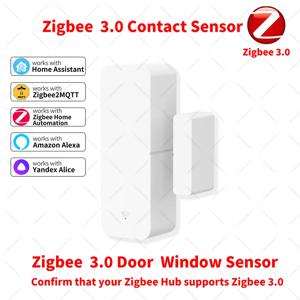 Zigbee 3.0 도어 센서 창문 센서 접촉 센서 Zigbee 허브 필요, 홈 어시스턴트, 얀덱스 알렉사, ZHA, Zigbee2MQTT와 함께 작동