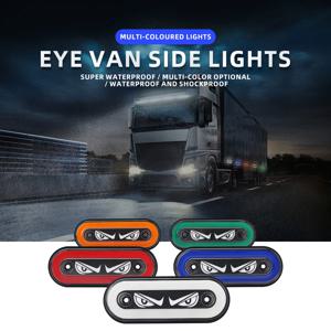 12V-24V 트럭 LED 아이 사이드 마커 라이트 LED 클리어런스 램프 사이드 마커 라이트 운전 안전 트럭 UTV 라이트 경고 미등