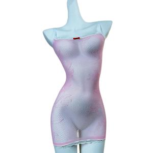 1PC 섹시한 여성용 피쉬넷 비키니 없이 입는 커버업, 속이 비치는 바디콘 드레스, 시스루 비치웨어, 여름 여성 수영복 DSH773