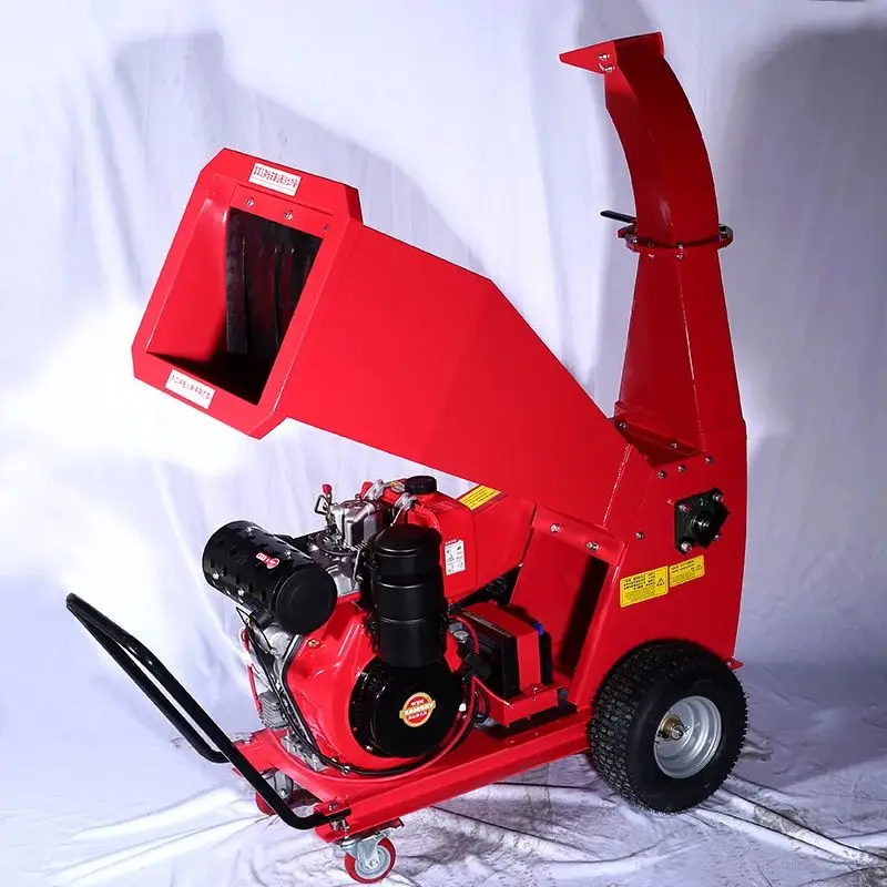 맞춤형 15HP 전기 시동 간편 작동 가지 분쇄기, 목재 처리기, 전문 나무 분쇄기, 목재 치퍼