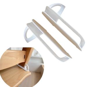 1 쌍의 아기용 하이체어 안전 벨트 버클 어린이 식사용 의자 스토케 하이체어용 플라스틱 안전 고리 클립