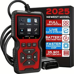 엔진 시스템 점검 ​ V519 배터리 테스터 자동차 OBD2 코드 리더 OBD II EOBD 스캐너 고장 코드 삭제 자동차 진단 도구