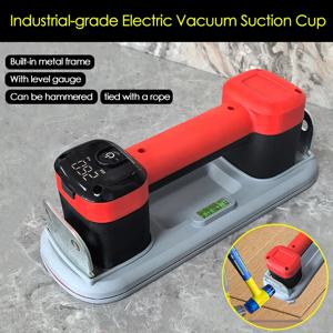 300kg 전기 진공 흡착컵 바닥 이음매 수리 유리 타일 중량물 리프터 LED 지능형 디스플레이 진공 리프팅컵