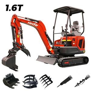 미니 굴삭기 미니 디거 1톤 굴삭기 빠른 배송 디거 CE/유로 5 쿠보타 엔진 굴삭기 1.6톤 가정용 굴삭기 맞춤 제작