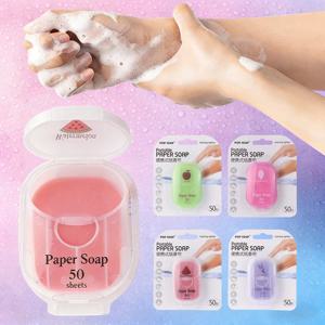 휴대용 여행용 손세정 시트 |   디졸빙 클렌저 물티슈 |   알코올 프리 |   온더고 50매/박스