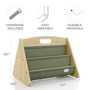 나무로 만든 휴대용 그림책 스탠드, 어린이용 소형 책꽂이, 아기 동화책 배치대, 다층 스티커 포스터 디스플레이대