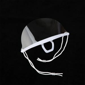 새로운 10/20/30Pcs 재사용 가능한 투명 마스크 커버 플라스틱 오픈 페이스 가드 레스토랑 학교 플라스틱 타액 방지 입 보호대