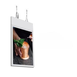 55인치 양면형 걸이식 LCD 고휘도 창문형 디스플레이 사이니지 스크린 광고 기기