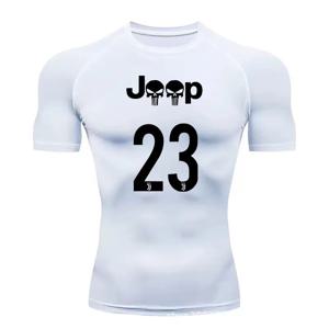 2026 지프 고품질 여름 라운드넥 순면 티셔츠, 통기성 좋은 남성용 아웃도어 캐주얼 프린트 올매치 반팔 티셔츠