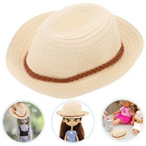 미니 밀짚모자 DIY 장식 공예 소품 미니어처 웨스턴 인형의 집 용품 작은 모자 장식 액세서리