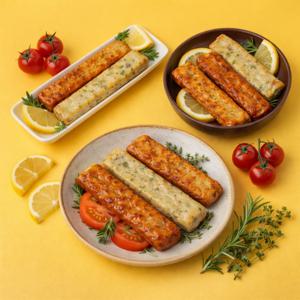 [산아푸드] 구워먹는 수제 어묵바 12개입 (밀가루0% 고함량 연육/캠핑꼬치)