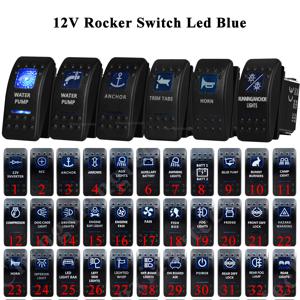 해양 등급 로커 스위치 SPST ON OFF, DPDT (ON) OFF (ON) (ON) 청색 LED 라이트 바, 칼링 ARB NARVA 교체 방수 IP66, 12V