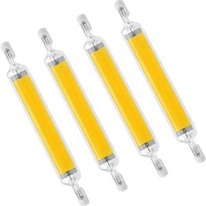 LED 조명 R7S 78mm 118mm 높은 강력한 스포트라이트 AC 110V 220V 유리관 COB 전구 할로겐 램프 교체